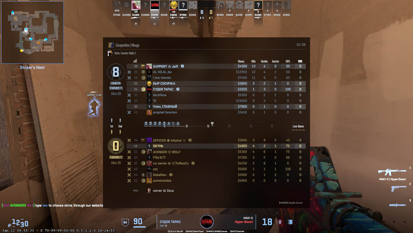 counter strike 2 playing on avengers community